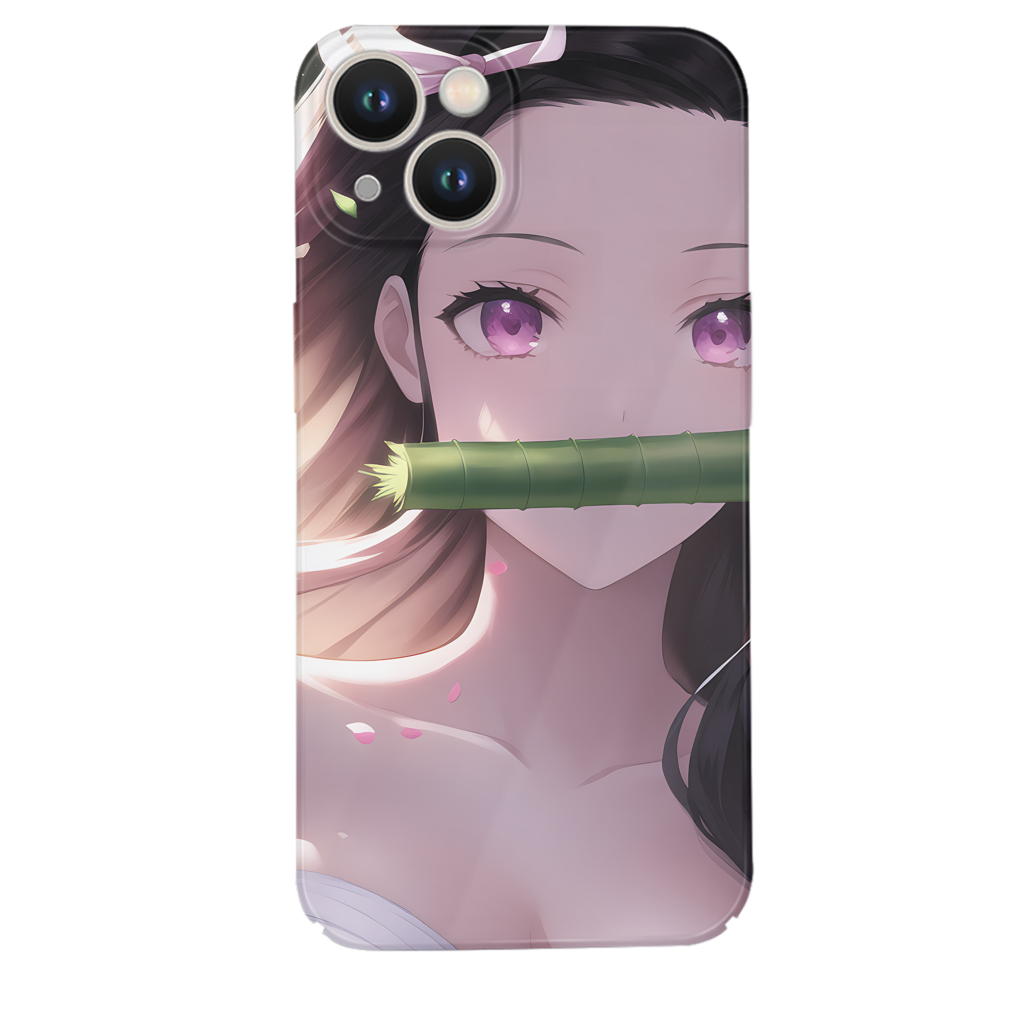 （画像用） 鬼滅の刃（きめつのやいば）竈門 禰󠄀豆子／かまど ねずこ Kamado Nezuko 【iPhone 14シリーズ対応】ハードケース